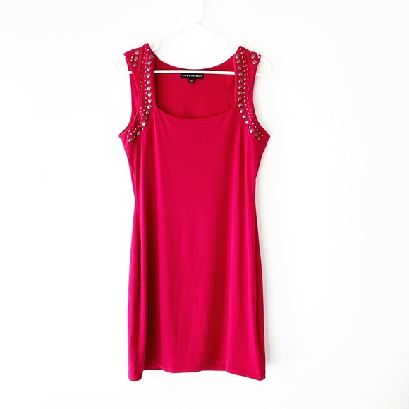 Rock & Republic Dresses & Skirts - Rock & Republic Fuchsia Pink Studded Bodycon Dress | Size Medium